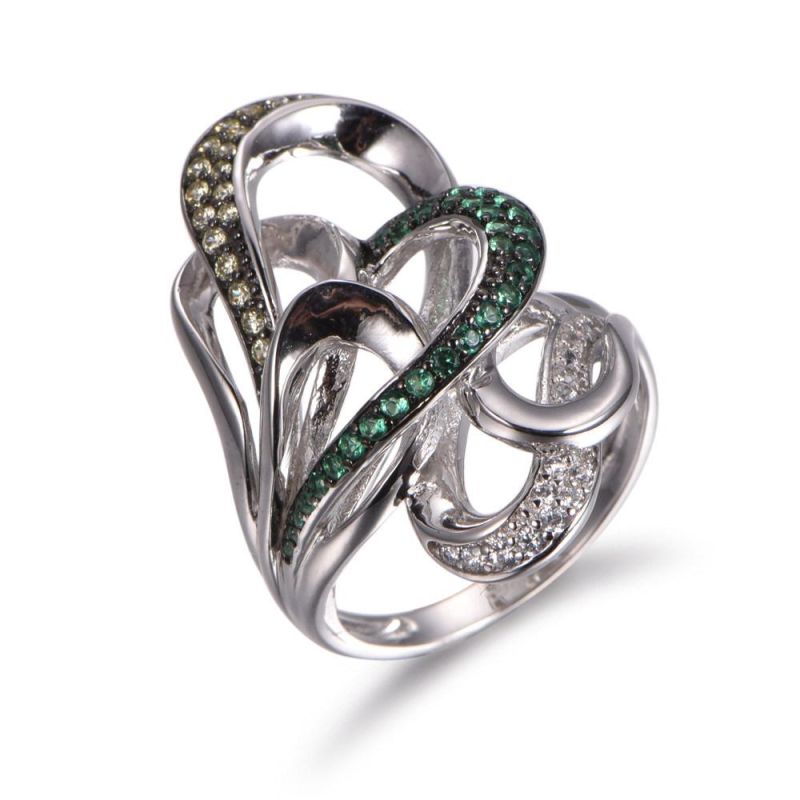 Special Style Silver with Fancy CZ Flower jewellery