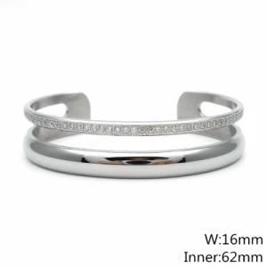 Fashion Jewelry Stainless Steel Cuff Bracelet 62X16mm