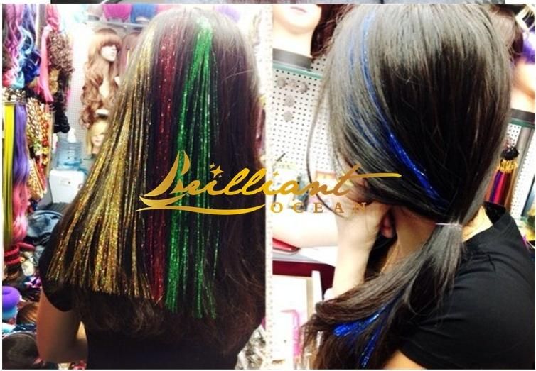 Shinning Hair Tinsel Fashion Hair Accessories Party Supply