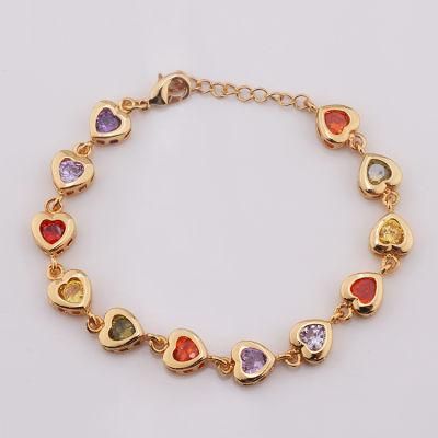 2020 Fashion Women Zircon Jewelry Red Lucky Crystal Leaf Bracelet