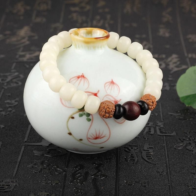 Fashion Jewelry Natural White Jade Bodhi Root Bracelets