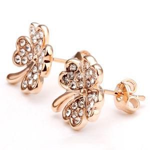 CZ Stone Jewelry Stud Earring (E001)