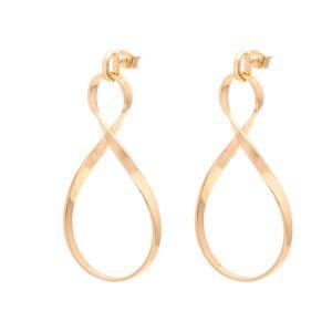Fashion Accessoires Women Jewelry Gold Plated Knot Drop Earrings