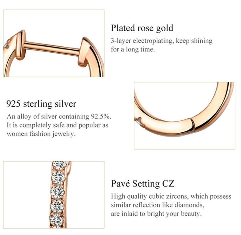 925 Silver Minimal Huggie Hoop Gold Plated Earring Jewelry