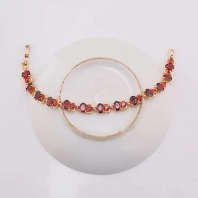 Custom Fashion Jewelry Colorful Dubai Saudi 18K Gold Bracelet