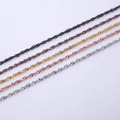 Singapore Chain for Necklace and Bracelet