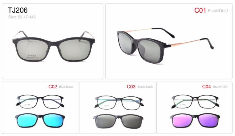 Clip Sunglasses Magenetic Sunglasses Eyeglasses Function Sunglasses Visor Summer Sunglasses (TJ202-TJ207)