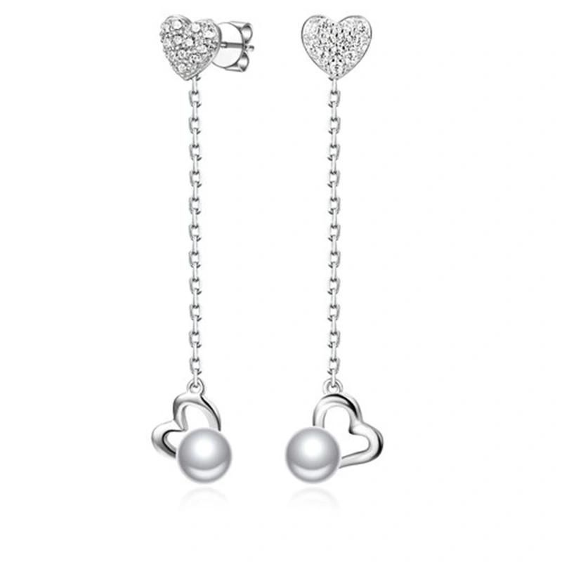 925 Silver Sun Shape Pearl Earring for Girls