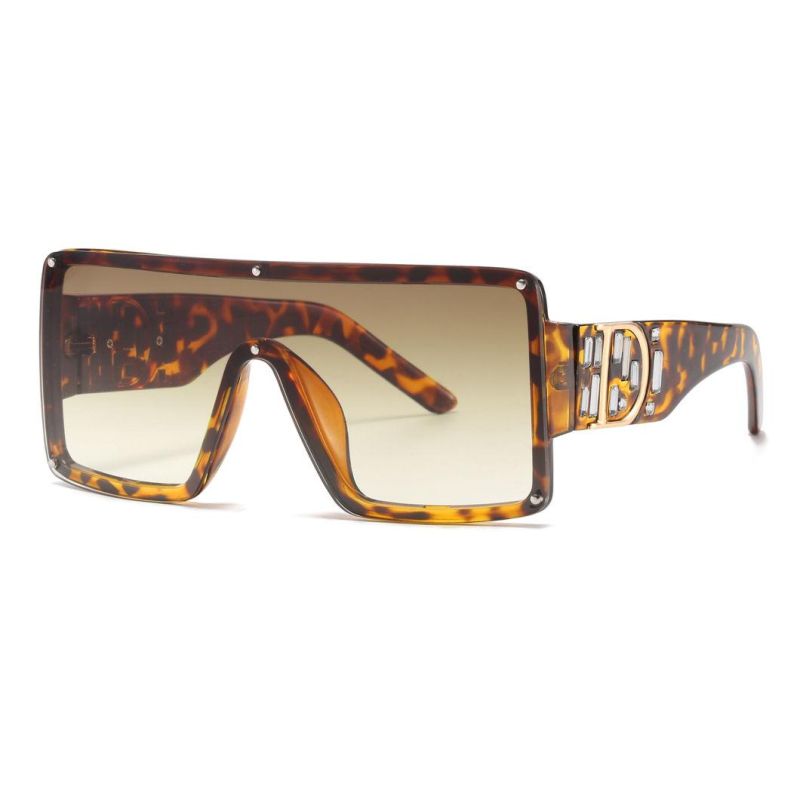 2020 No MOQ Oversized One Piece Women Fashion Sunglasses
