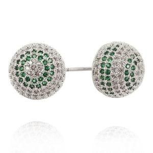 Fashion Costume Jewelry Match Micro Pave Color CZ Earring