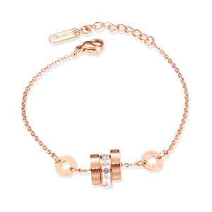 Fashion Jewelry &#160; Adjustable Stainless Steel Zircon Women Bracelet