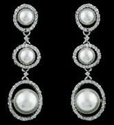 Wedding Pearl Earring Jewelry, Bridal Pearl Earring Jewelry, Elegant Pearl Earring Jewelry