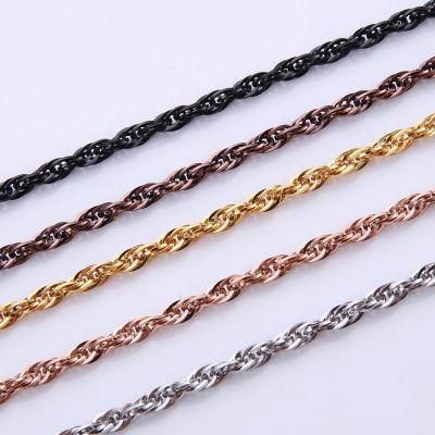 Stainless Steel Neclace Triplicate Square Wire Chain for Jewelry Design
