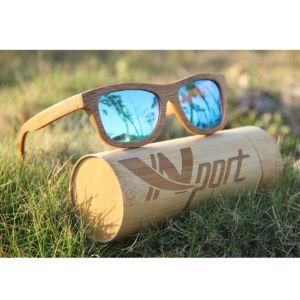 Men&prime;s Women&prime;s Polarized Bamboo Frame Sunglasses