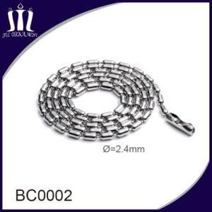 Wholesale Stainless Steel 2.4mm Bead Chain Ball Necklace