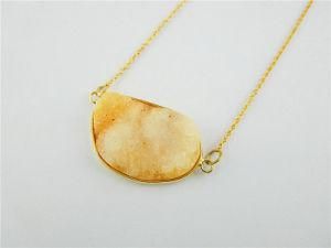 Fashion Necklace Jewelry, Druzy Connector Charm Necklace, Chain Jewelry Necklace (3538)