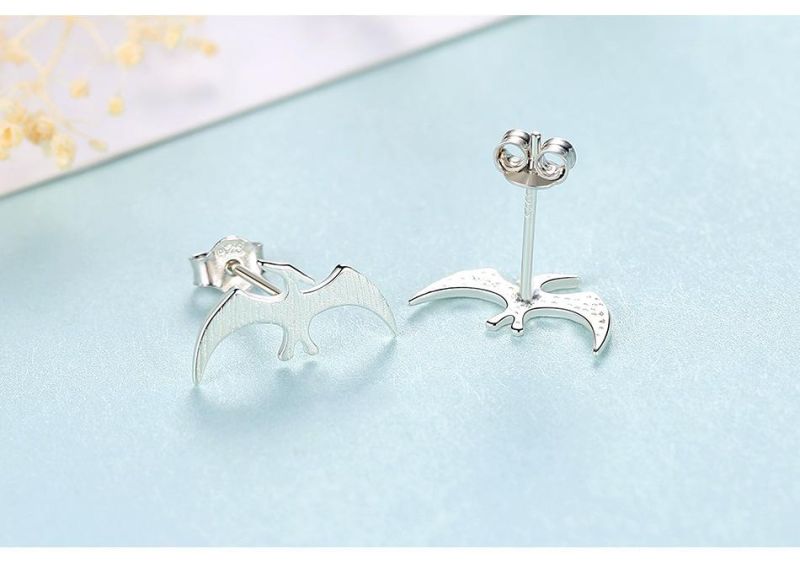 Special Pterodactyl Shape Sterling Silver 925 Ear Studs