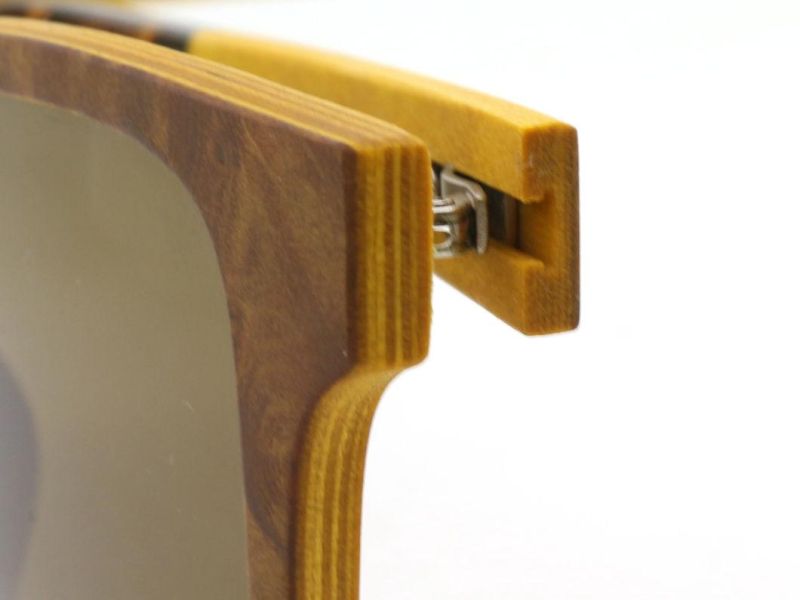 Retro Round Nature Wooden Sunglassess Polarized Sunglasses UV400 Lens Sun Glasses