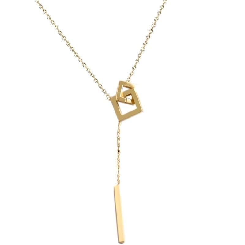 Titanium Steel Color Jewelry Korean Light Luxury Temperament Clavicle Chain Necklace
