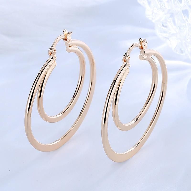 Custom Accessories Jewelry 18K Gold Silver Alloy CZ Hoop Huggie Earrings for Lady