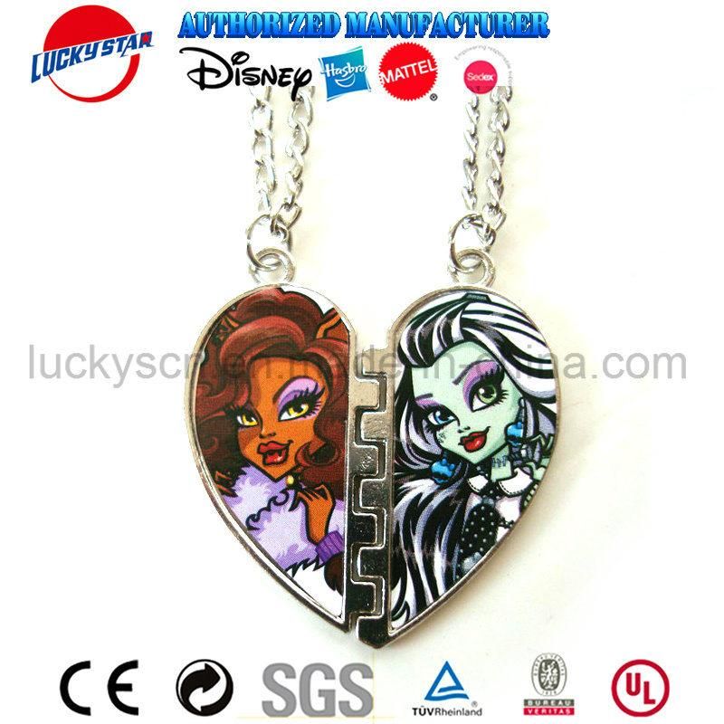 Heart Piece Alloy Necklace Fashion Jewelry for Kids