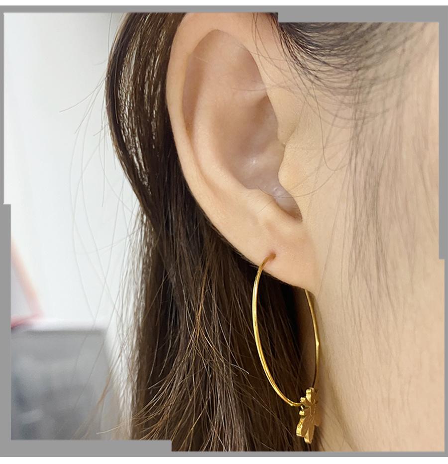 Stainless Steel 14K Gold Honeybee Earring Women Fashion Jewelry Earrings