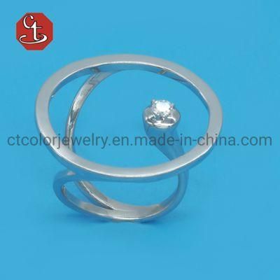 Fashion Simple Designs Round Shape Ring for OL Ladies Daily Wear High Quality Wholesale Chinese Manufacturer