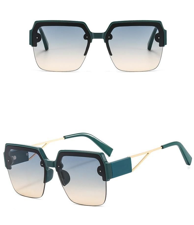 2022 Ladies Half Frame Sunglasses Fashion Retro Sunglasses