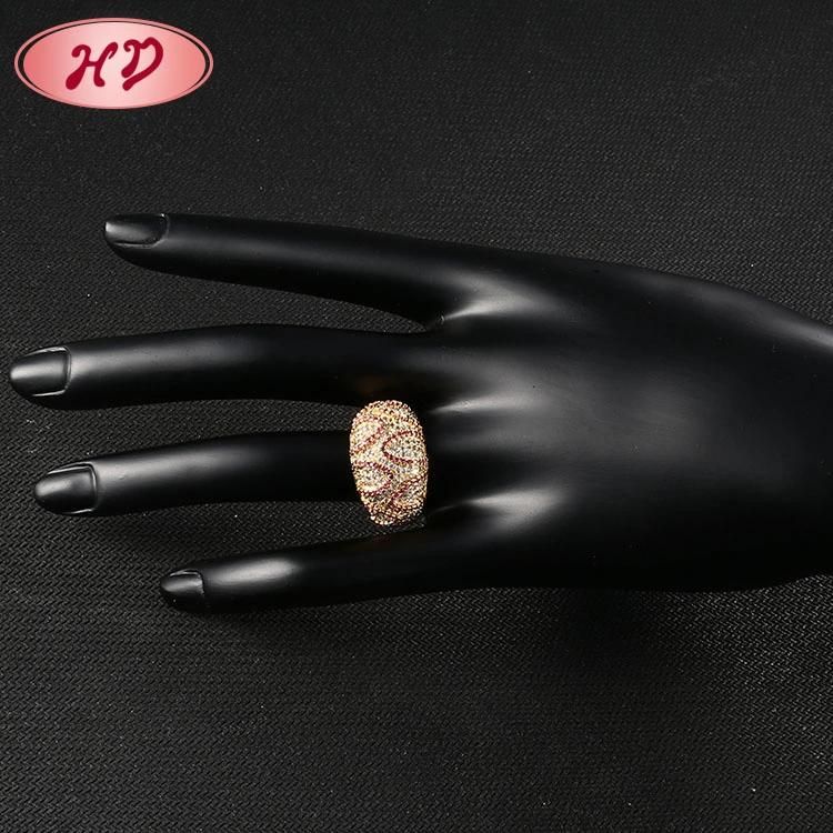 Fashion 18K Gold Plated Stainless Steel Silver Wedding Engagement Man Finger Rings Jewelry Design
