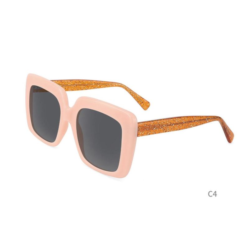 2022 High Quality Fashion Big Size Square Sunglasses Injection Acetate Customizable Sunglasses