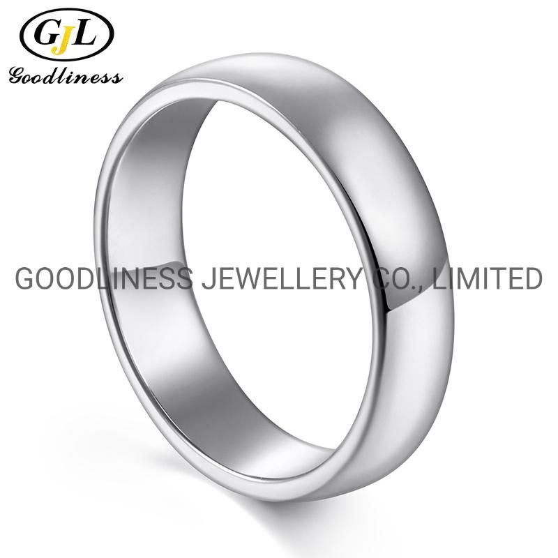 925 Sterling Silver Jewelry Simple Women Plain Rings