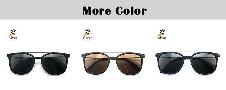 Light Flat Top Tr Frame Stock Polarized Men Sunglasses 2021