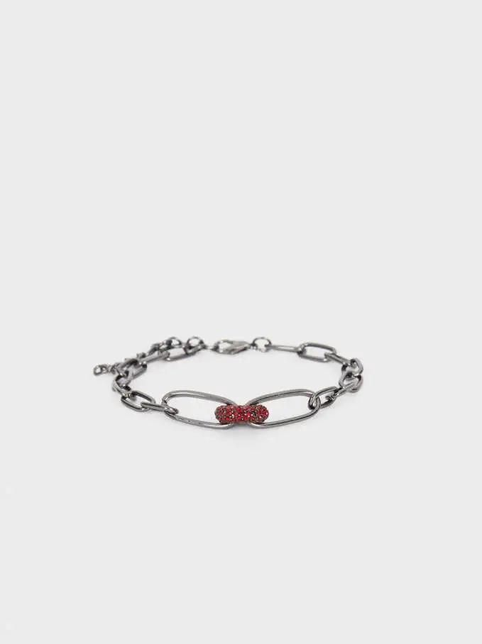 Fashion Stainless Steel Multicolor Crystal Bracelet Jewelry