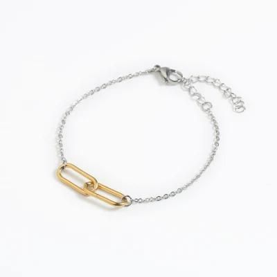 Manufacturer Custom High Quality Fashion Jewelry New Arrivals Stainless Steel 18K Gold Plated Gold Fill Jewelry Waterproof Bracelet