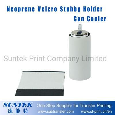 Sublimation Neoprene Velcro Stubby Holder/Can Cooler-Dimensions Customizable