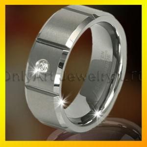 Shiny Polished CZ Ring for Engagement