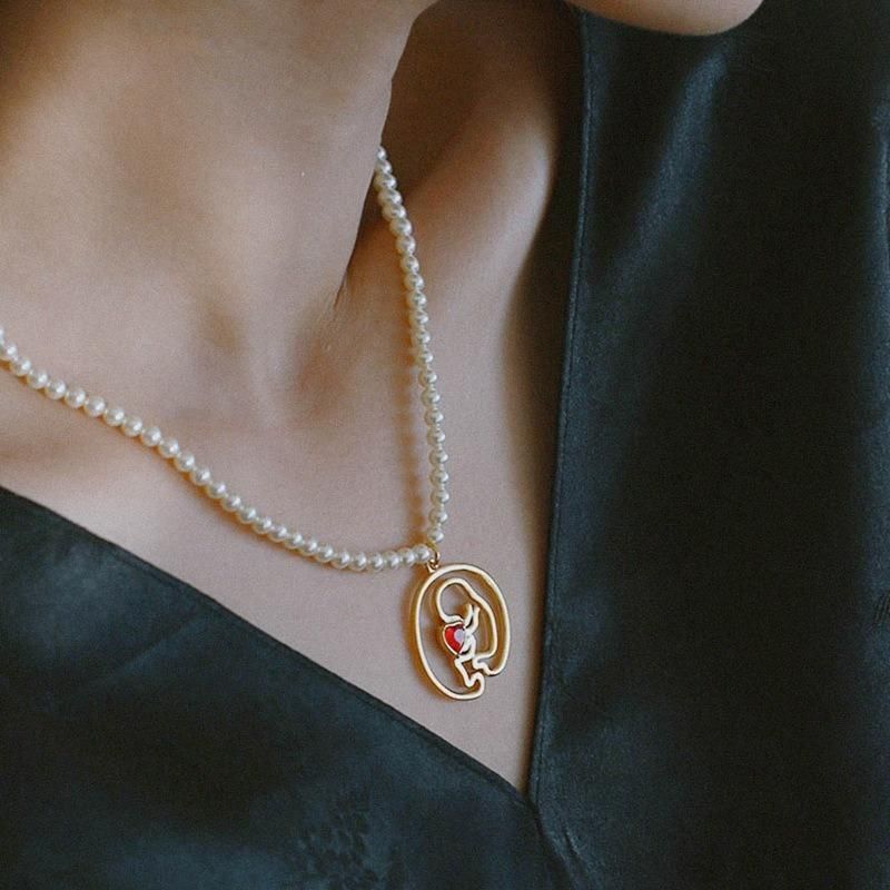 Fashion Simple Hollow out Baby Love Necklace Jewelry