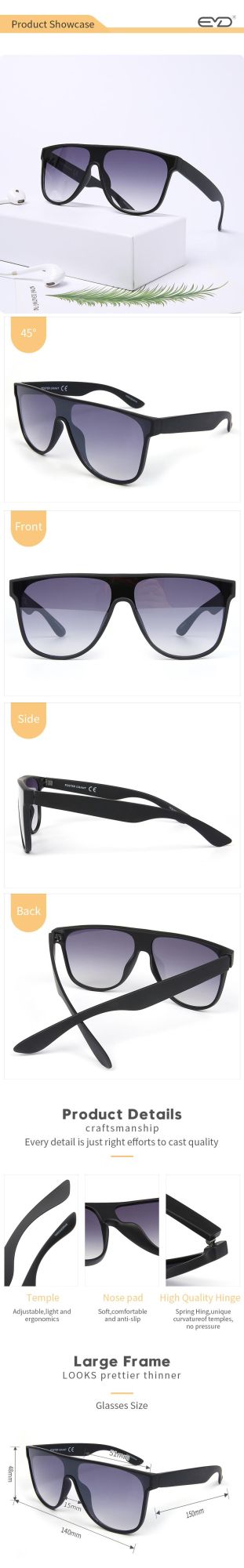 Custom Gradient Lens Color Sunglasses Fashion Women Men′ S Eyewear Sun Glasses China Factory Sunglass