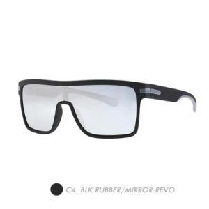 PC Polarized Sports Sunglasses, Full Lens, Plastic Square Frame Sp9006-04