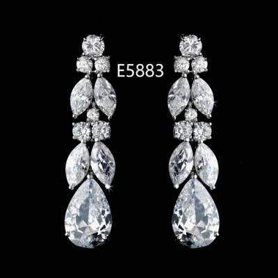 Wedding CZ Earring Jewelry, Bridal CZ Earring Jewelry, Bridesmaid CZ Earring