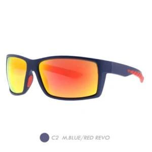 PC Polarized Sports Sunglasses, Plastic Square Frame Sp9003-02