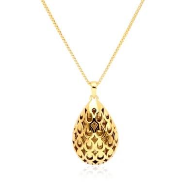 Wholesale Gold Plated Fashion Jewellery Customize Copper/Stainless Steel Jewelry Round Pendant Necklace