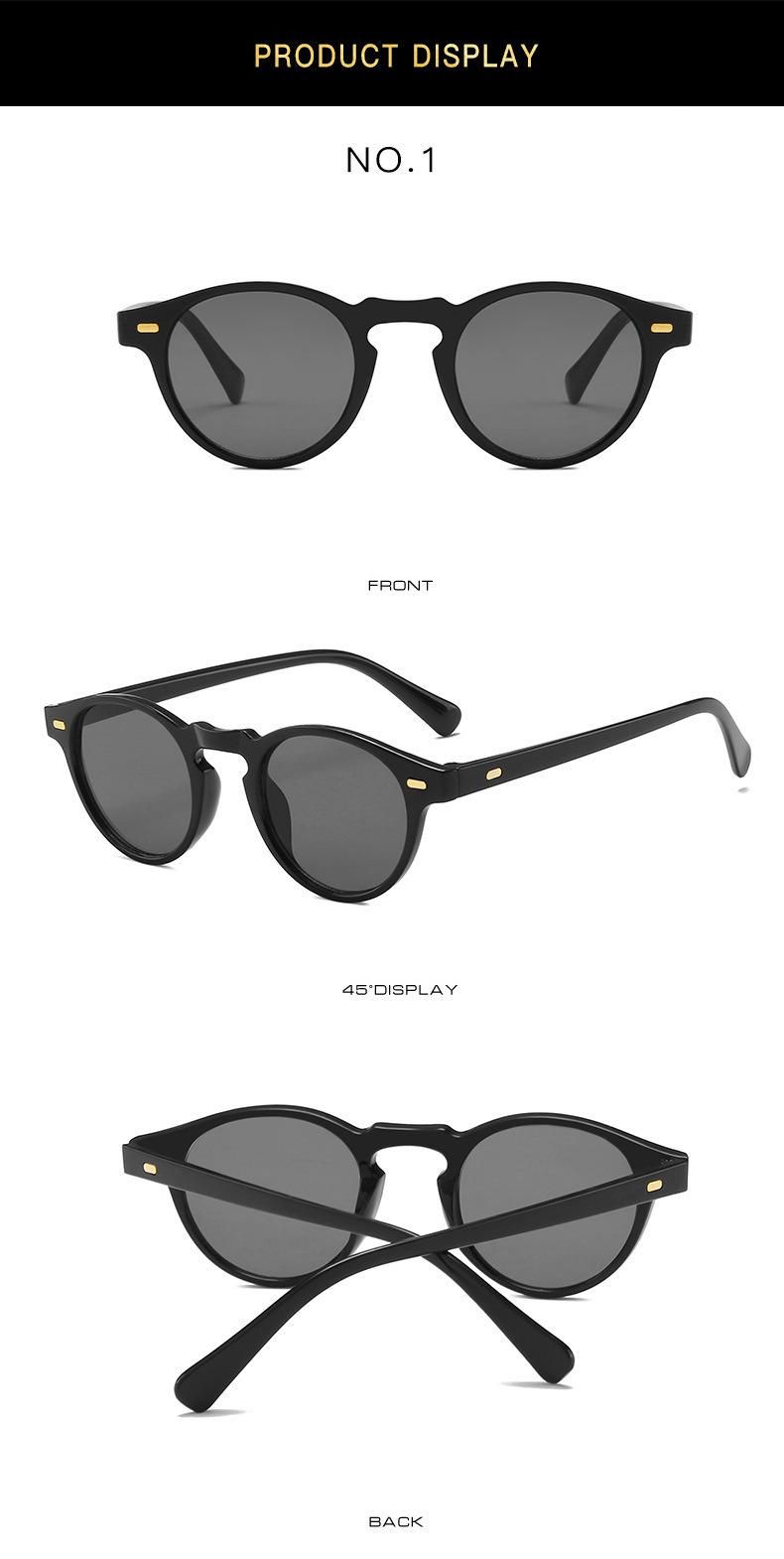 Manufactory Factory Wholesale Fashion Sun Glass Unisex Sun Glasses Oval Small Cheap Custom Logo Sunglasses for Mens