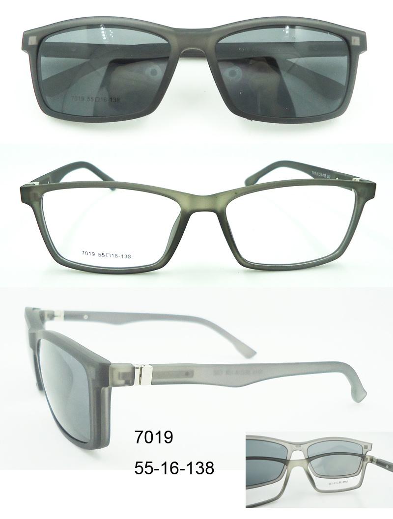 β -Ultem Clip on Sunglasses Magnatic Sunglasses Eyeglasses Function Sunglasses Visor Summer Sunglasses (7019-6002)