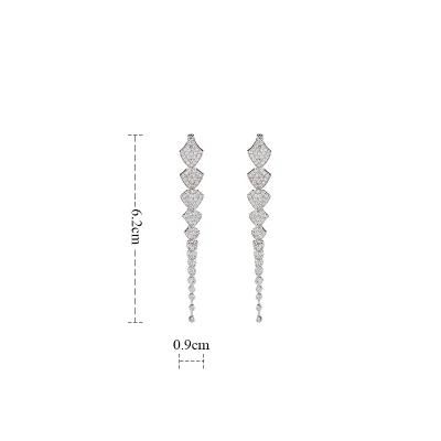 Brazilian Style Fashion Jewelry Earrings Color Zircon Copper Plated Fashion Jewelry Earring Studs (31)