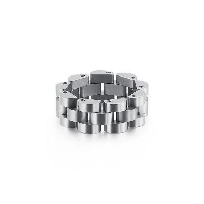 Stainless Steel Chain Ring for Men, Perfect Gift for Mens Fashion Jewelry
