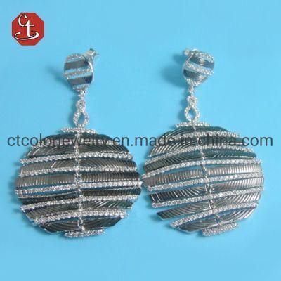 French Retro Matte Gold Drop Earrings for Women Geometric Round Metal Dangle Earrings Fashion Jewelry Wholesale Earrings