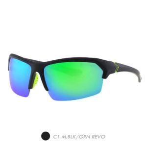 PC Polarized Sports Sunglasses, Fashion Plastic Half Frame Sp8005-01