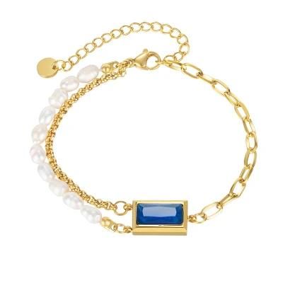 Freshwater Pearl a Bracelet, Zirconia Bracelet Jewelry, Bridesmaid Bracelet, Bridal Jewelry