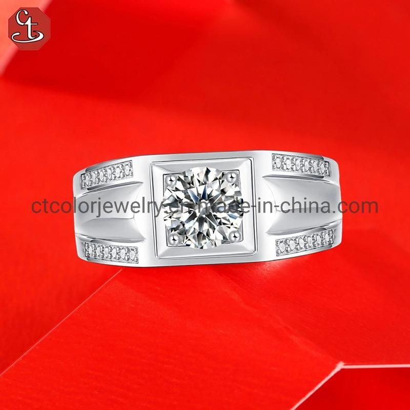 Fashion Jewelry Trendy Moissanite Accessories Women Ring Silver Fashion Jewellery Wholesale